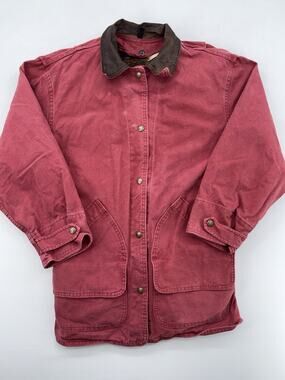 VTG Early Winters Womens SmallBlanket Lined Canvas Trucker Jacket Made In OREGON